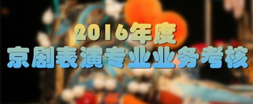 操逼啊视频啊啊用力操国家京剧院2016年度京剧表演专业业务考...